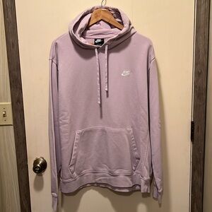 Nike Pullover Hoodie XL Iced Lilac & White